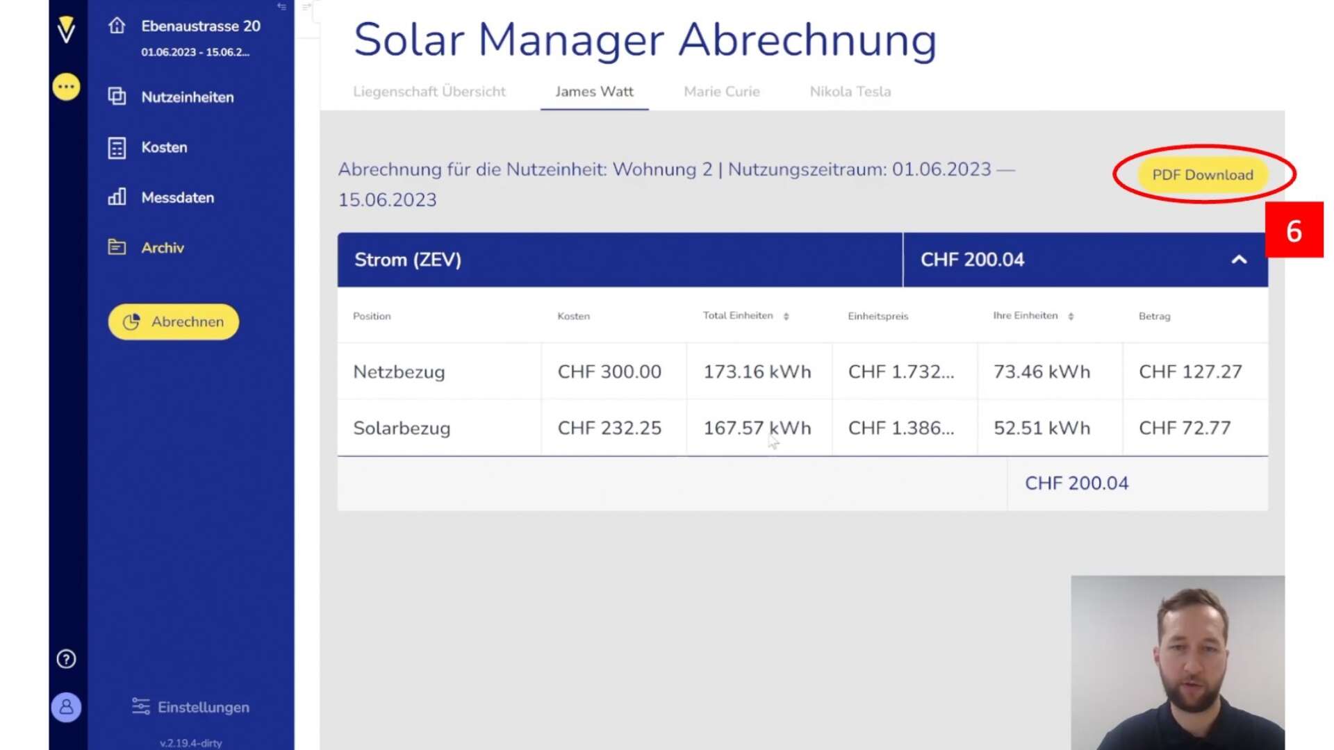 Slide 8/8 Import Daten aus Solar Manager