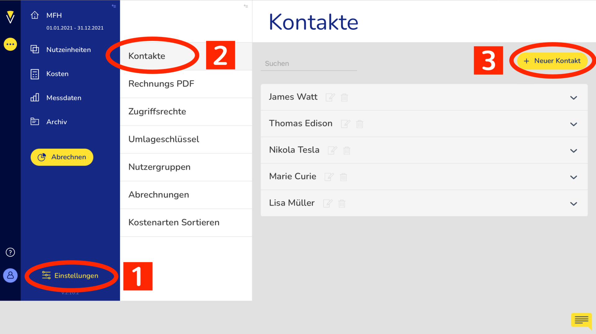Kontakten eine Mehrwertsteuernummer zuordnen 1